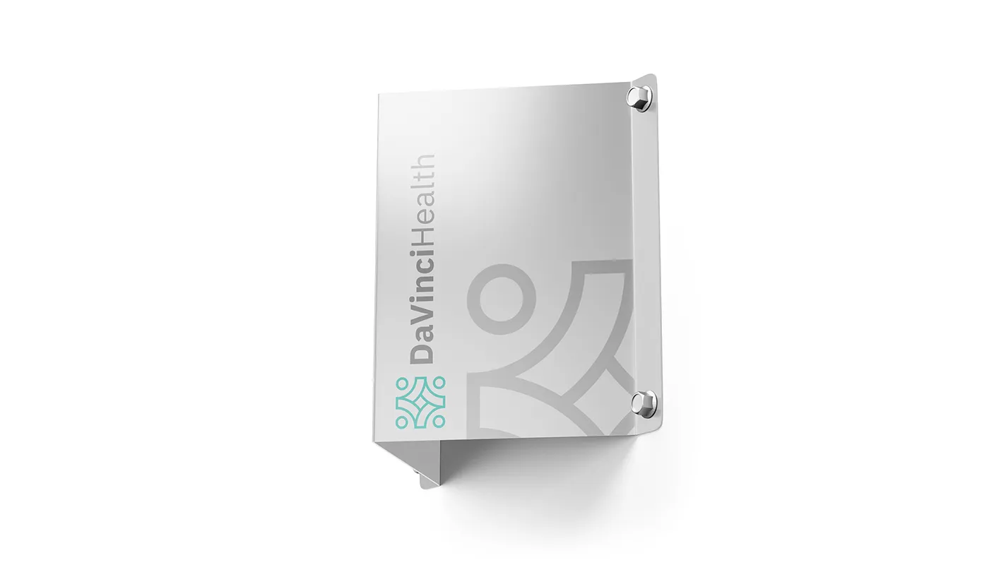 Da Vinci Hospital brand application board