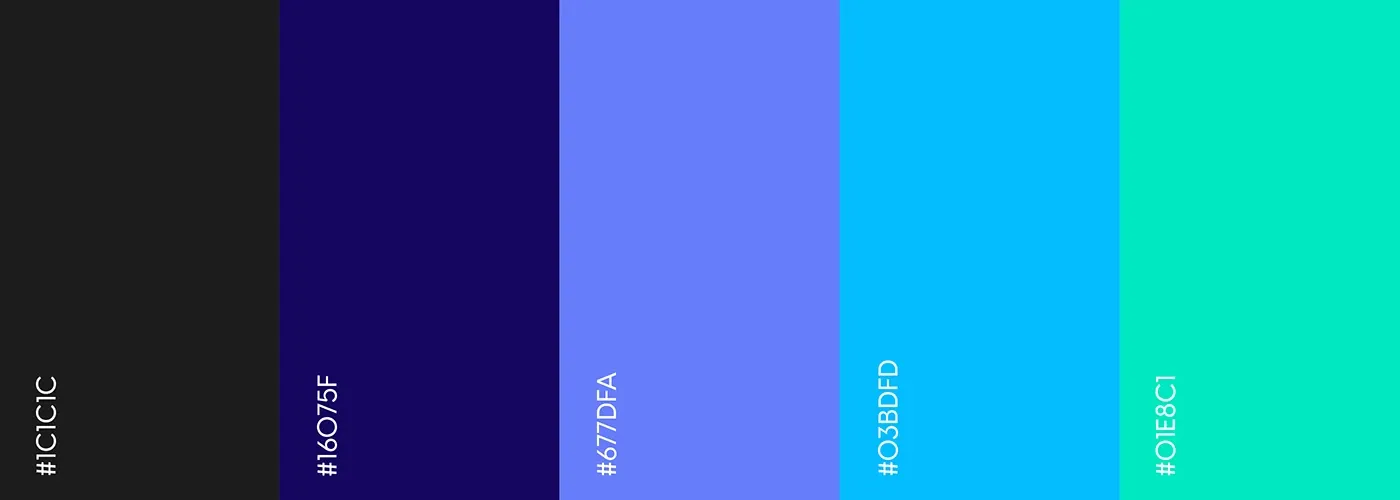 IO Labs colour palette board